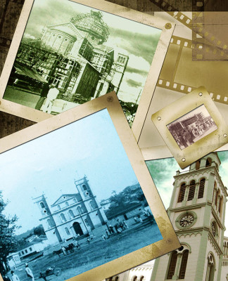 A catedral de Pouso Alegre vista sob outro ângulo