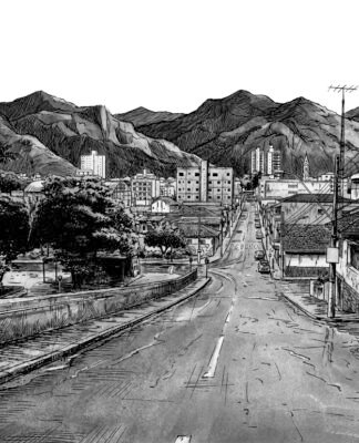 No morro do cemitério